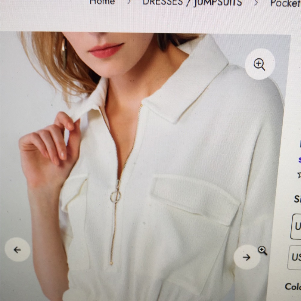 Pocket and zipper detailed midi dress. - Picture 6 of 11